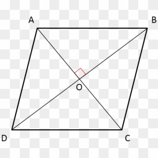 Prove That The Diagonal Of A Rhombus Bisect Each Other - Triangle Clipart