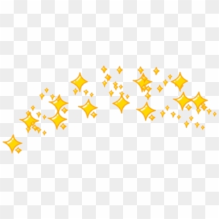 Sticker Sparkles Emoji Crown Yellow Yellowtheme Sparkle - Star Emoji Crown Png Clipart