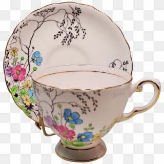 Vintage Tuscan England Bone China Pale Pink Teacup Clipart