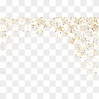 Sparkle Overlay Png - Transparent Gold Particles Background Clipart