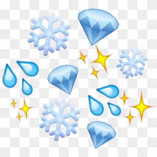 Emoji Emojis Blue Aesthetic Blueemojis Sparkle Glitter - Illustration Clipart