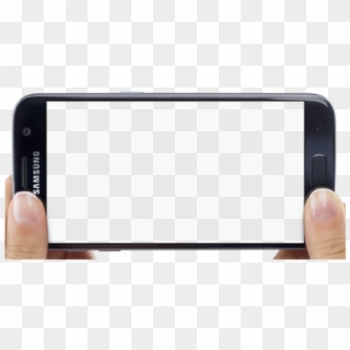 Png Mockup Of A Samsung Galaxy S7 In Landscape Position - Mobile Phone Png Landscape Clipart
