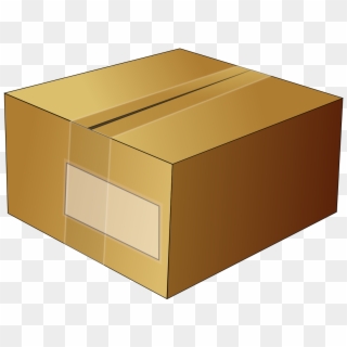Simple Cardboard Box - Cardboard Box Clipart