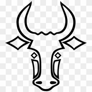540 X 597 10 - Outline Drawing Of Bull Clipart