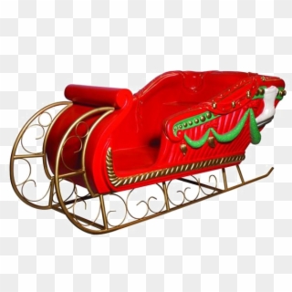 Santa Sleigh Png Image With Transparent Background - Santa Sleigh Transparent Background Clipart