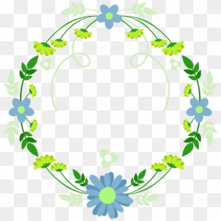 Garland Laurel Wreath Blue Green Fresh Png And Psd - Laurel Wreath Clipart
