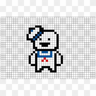 Stay Puft Marshmallow Man Pixel Art Clipart