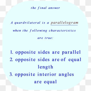 Parallelogram - Parallelogram Requirements Clipart