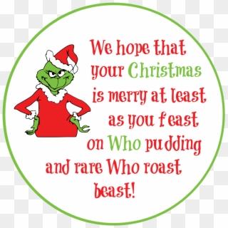 Add Ribbon As An Accent And You're All Set - Grinch Who Stole Christmas Clipart