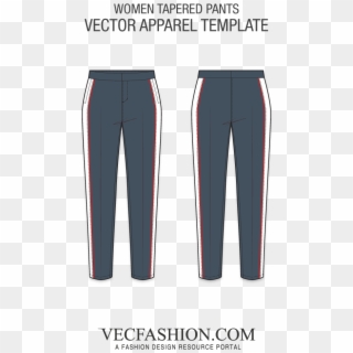 Vector Black And White Library Shorts Bottoms Vecfashion - Track Pant Vector Png Clipart