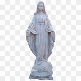 Virgin Mother Mary 14cm *square Base - Statue Clipart