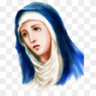 Religious Virgin Mary Tattoos With Simplistic Approach Clipart