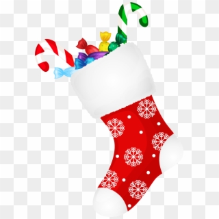 Christmas Stocking Candy Clipart - Png Download