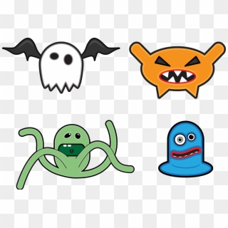 2400 X 1629 11 - Cartoon Drawings Of Monsters Clipart