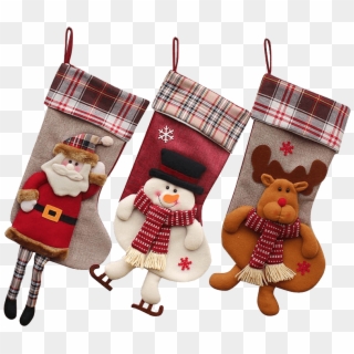 Image Product 7 - Transparent Gold Xmas Stockings Clipart