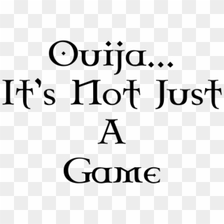 Ouija It's Not Just A Game - Poster Clipart
