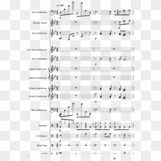 Electrodrome Sheet Music 2 Of 13 Pages - Sheet Music Clipart