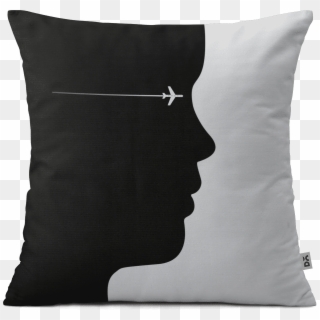 Dailyobjects Face Silhouette 16" Cushion Cover Buy - Airline Liveries And Logos Clipart
