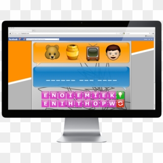 Play Emoji Pop Quiz Game On Facebook From Your Computer - Apple Thunderbolt Display Clipart