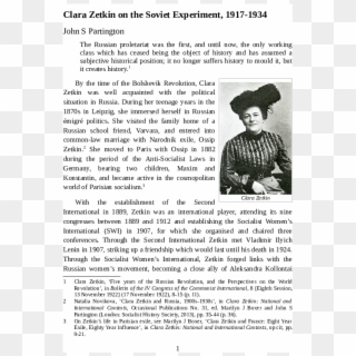 Pdf - Clara Zetkin Clipart