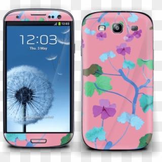 Pink & Colorful Flowers - Samsung Smart Phone White Clipart