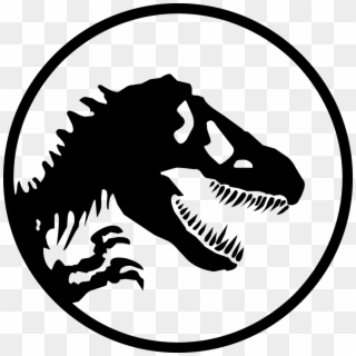 Tyrannosaur Icon - Jurassic Park Logo Head Clipart