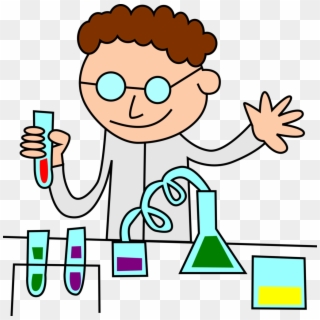 Chemist In Lab Vector Clipart Mountain - Clip Art Chemist - Png Download