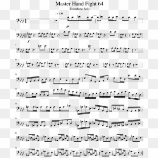 Master Hand Fight -trombone Solo - Romanze And Menuetto Clarinet Clipart