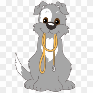 Jpg Library Stock Dog Leash Clipart - Cartoon Dog On A Leash - Png Download