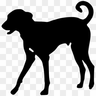 Open - Dog Silhouette Clipart