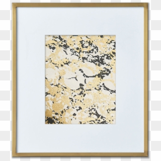 "regalo" Luxe Marbled Paper Brass Frame - Picture Frame Clipart