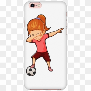 Cute Funny Soccer Smart Phone Case For - Dabbing Soccer Girl Clipart