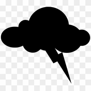 Download Png - Cartoon Grey Clouds And Lightning Clipart