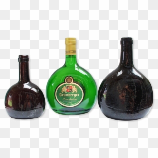 The Bottles To The Left And Right Of Center Were Dug - Green Bottles Of Liquor Clipart