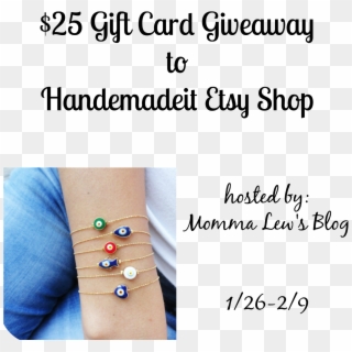 $25 Gift Card Giveaway To Handemadeit Etsy Shop Ends - Honeyfund Clipart