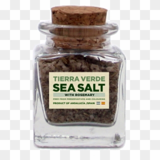Sea Salt With Rosemary - Glass Bottle Clipart