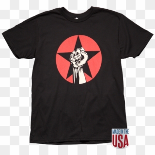 Rage Fist/star 2018 Itinerary Black Ss Tee - Active Shirt Clipart