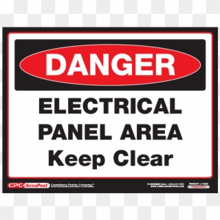 Dangel Electrical Panel Area Sign - Poster Clipart