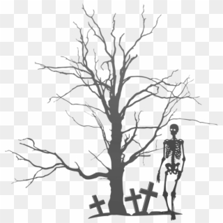 Halloween Tree And Skeleton Png Clipart Image Gallery - Halloween Tree Clipart Png Transparent Png