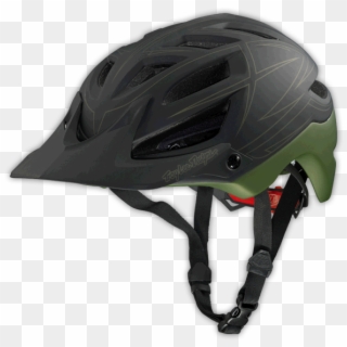 14tld A1 Helmet Pinstripe Grn01 - Bicycle Helmet Clipart