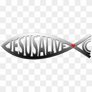 Jesusalive - Cc Fish - Emblem Clipart