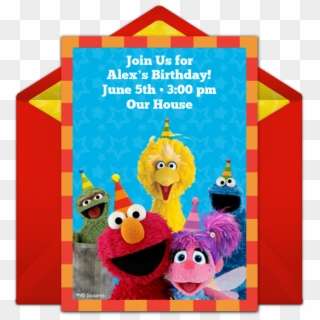 Sesame Street Party Online Invitation - Princess Celestia Birthday Invitations Clipart