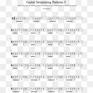 Eighth-note Strumming Patterns, Pt - Guitar Strumming Patterns Pdf Clipart