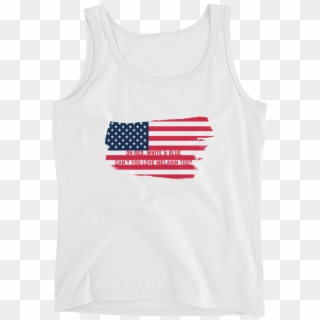 Oh Red, White & Blue Tank - Usa Flag Clipart