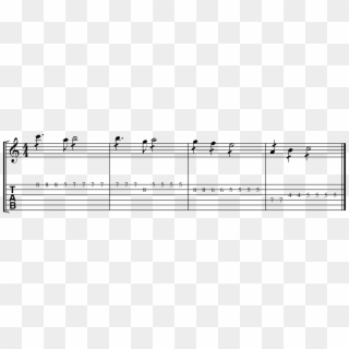 Tremolo Example 2 - 3rd String Guitar Notes Clipart