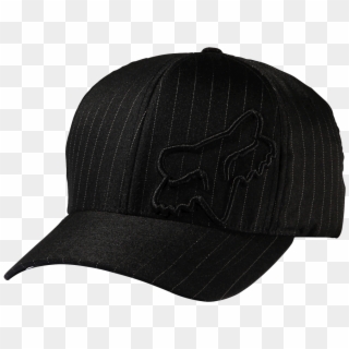 Fox Clothing Flex 45 Flexfit Hat, Black Pinstripe Clipart