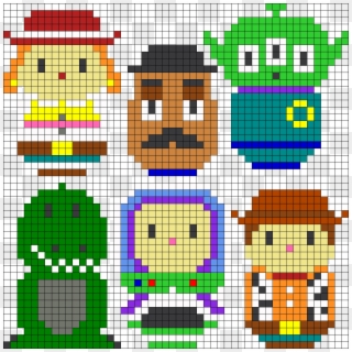 Toy Story Perler Bead Pattern / Bead Sprite - Hama Beads Toy Story Clipart