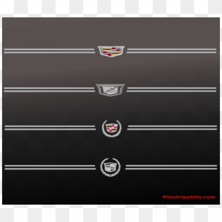 Cadillac Xts Name Vinyl Emblem Logo Decal Pinstripe - Cadillac Cts Black Emblem Clipart