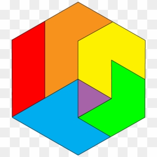 Hexagon Tangram Clipart