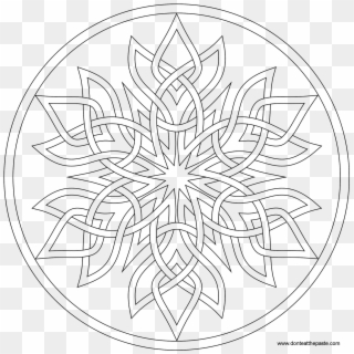 Printable Snowflake Coloring Page Clipart